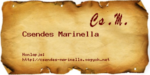 Csendes Marinella névjegykártya